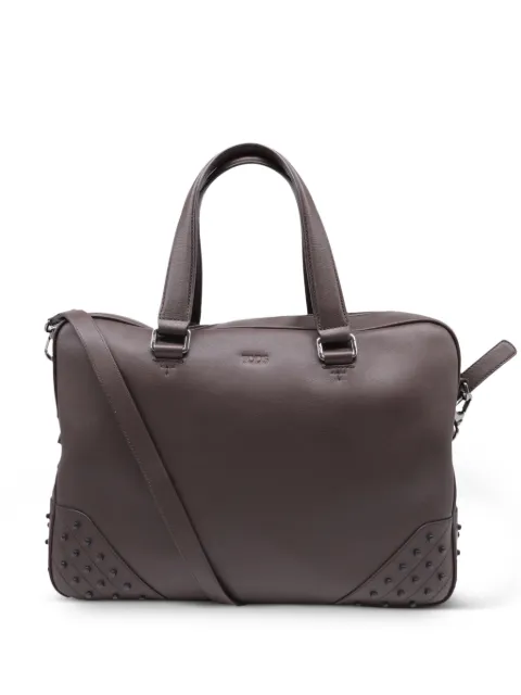 Tod's Vintage studded briefcase Brown GILTPUUSBA720378W
