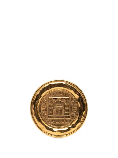 CHANEL Pre-Owned 1970-1980 Gold Plated 31 Rue Cambon Brooch costume brooch Gold O9H00DXXK1P9XCWX