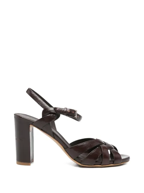 Del Carlo Atene interwoven-strap buckle-fastening sandals Brown 12126