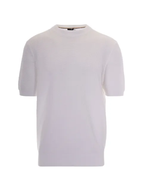 BOSS basket-weave sweater White 50560468