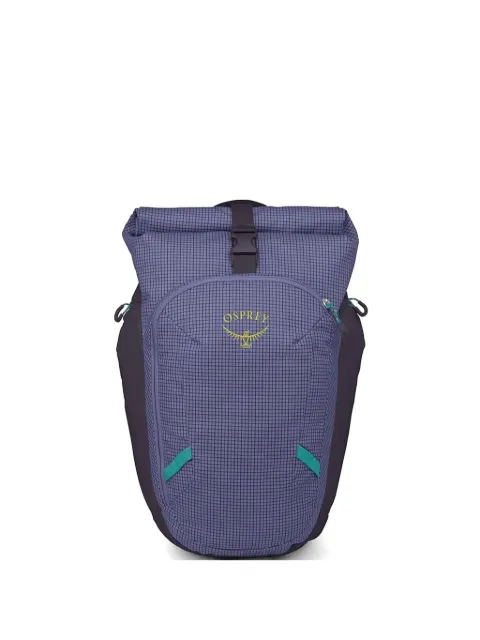 Osprey grid-pattern roll-top backpack Purple 34451066