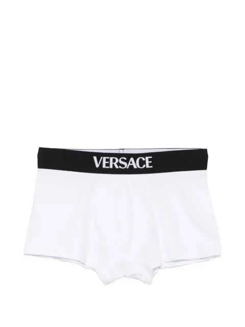 Versace logo-waistband briefs (set of two) White 10209851A14783