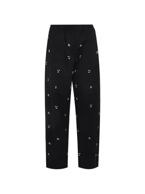 A Paper Kid crystal-embellished trousers Black S6PKWOPA135