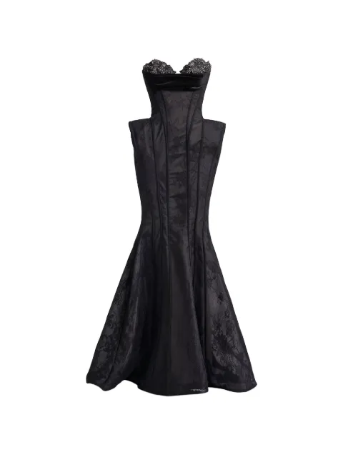 Gemy Maalouf beaded mermaid maxi dress Black GMFW267668LD1