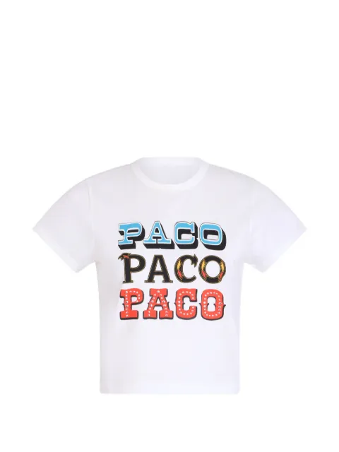 Rabanne Paco printed T-shirt White 26AJTE056CO0494