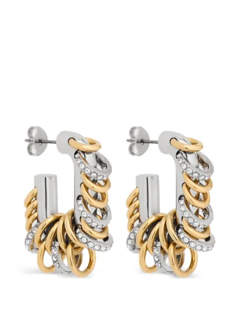 Rabanne small Punk XL Link earrings Silver 26ABB0537MET966