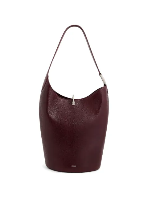 Rabanne Ring leather tote bag Red 26ASS0565LMB110