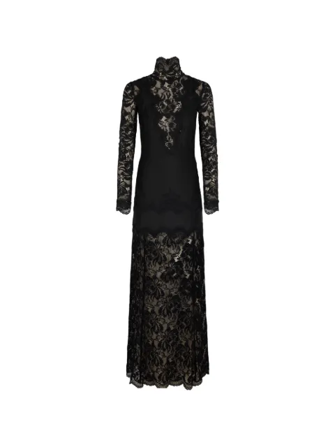 Rabanne lace-panelled maxi dress Black 26AJRO372PA0170