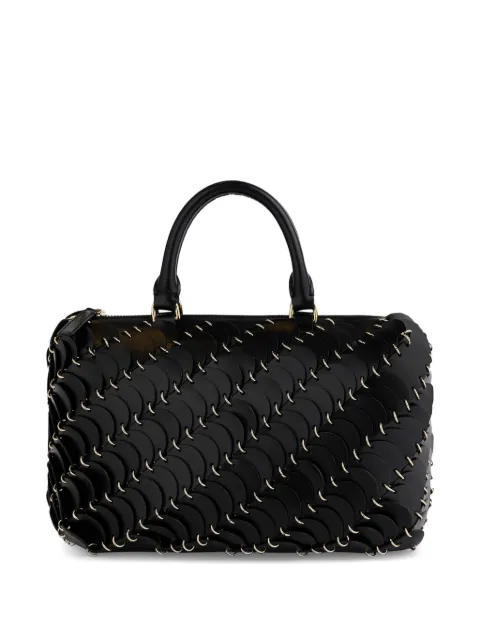 Rabanne Paco leather tote bag Black 26ASS0577CLF522