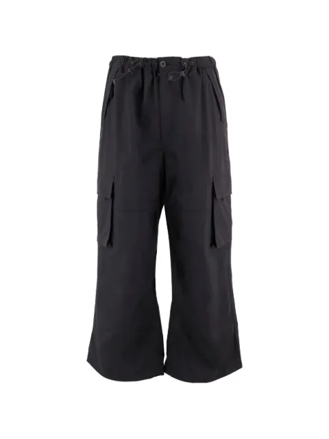 Homme wide-leg cargo pants Black HQP0111