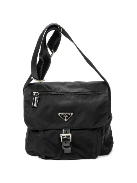 Prada Pre-Owned buckled shoulder bag Black 7P