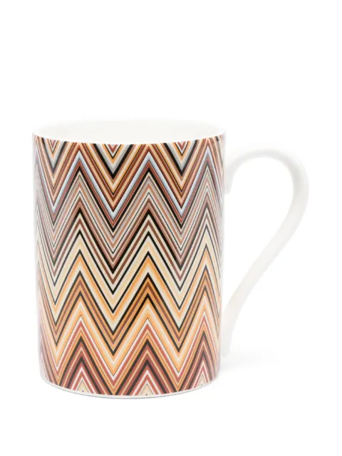Missoni Home zigzag-print mug White 1J4OG99013