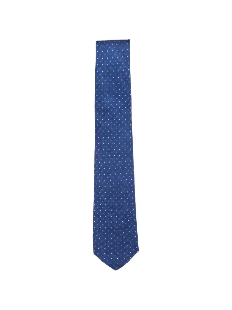 GIERRE MILANO polka-dot silk tie Blue CR0007526181308