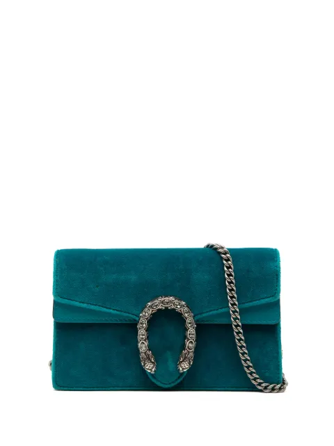 Gucci Pre-Owned 2000-2015 Mini Velvet Dionysus crossbody bag Blue RS134IYGA77Z4U01