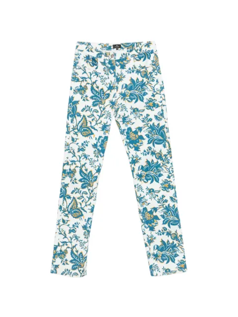 ETRO floral-print jeans White WRNB0002AKH11