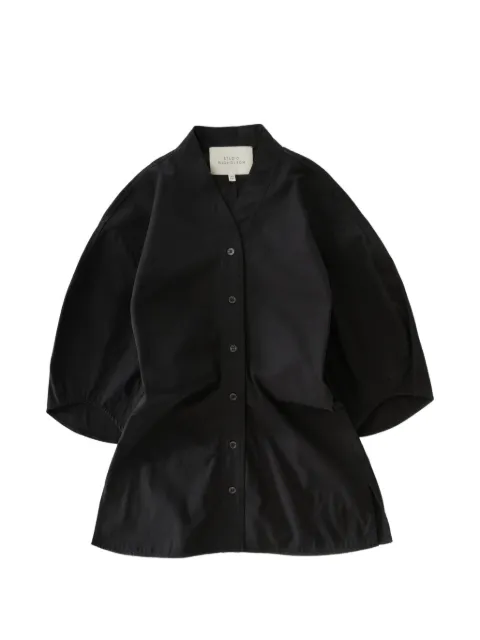 Studio Nicholson Asti blouse Black ASTISNW1859POWDERCOTTONBLACK