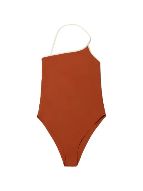 LIDO Sessantasei one-shoulder swimsuit Orange SESSANTASEI