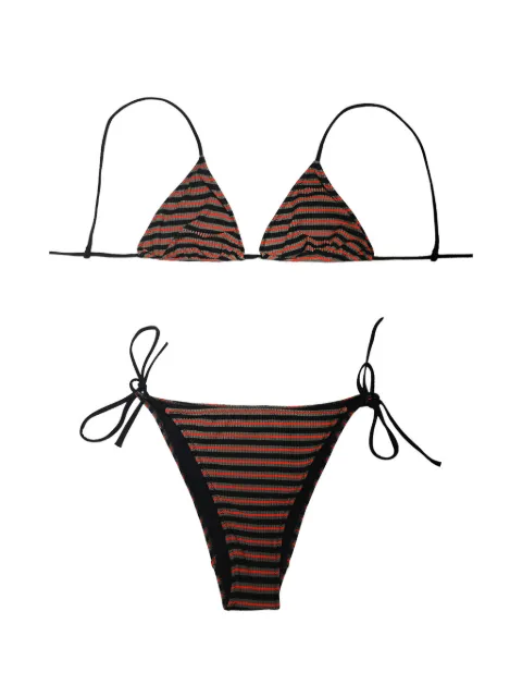 LIDO Venti striped bikini Black VENTISTRIPES