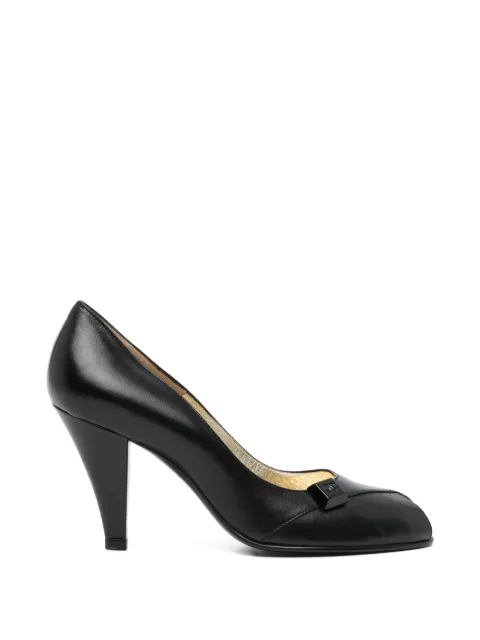 CHANEL Pre-Owned 80mm 2000s CC logo pumps Black DPBON9197