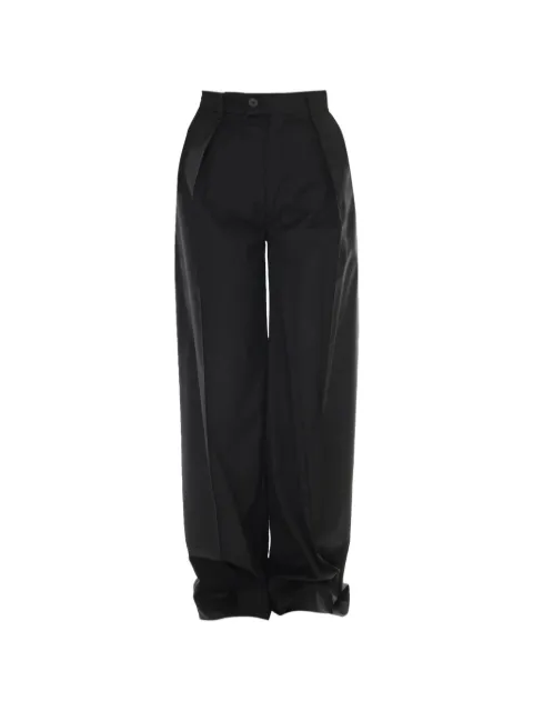 Lardini pleated wide-leg trousers Black P5FEESD64815NONDEFINITO