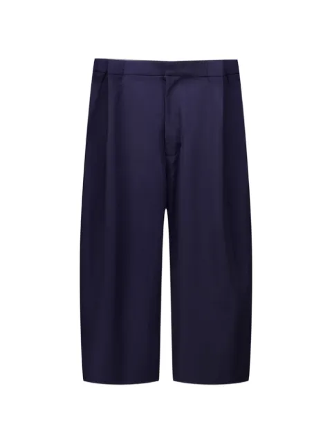Natasha Zinko pinstripe-pattern pleated shorts Blue RS26NZ33530