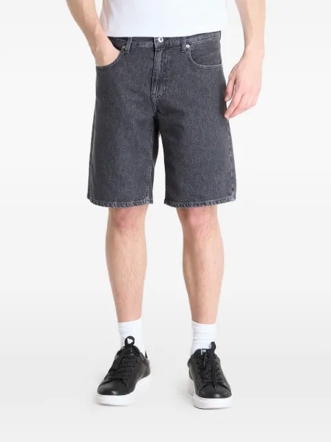 Karl Lagerfeld Jeans logo-detail denim shorts Grey B2M100771FU