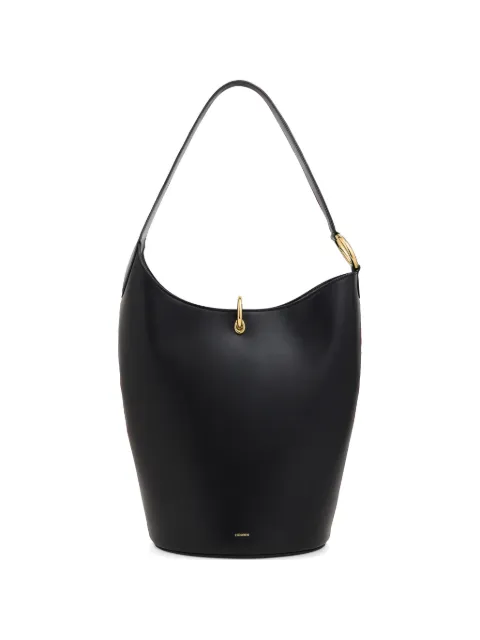 Rabanne Ring leather tote bag Black 26ASS0565CLF522