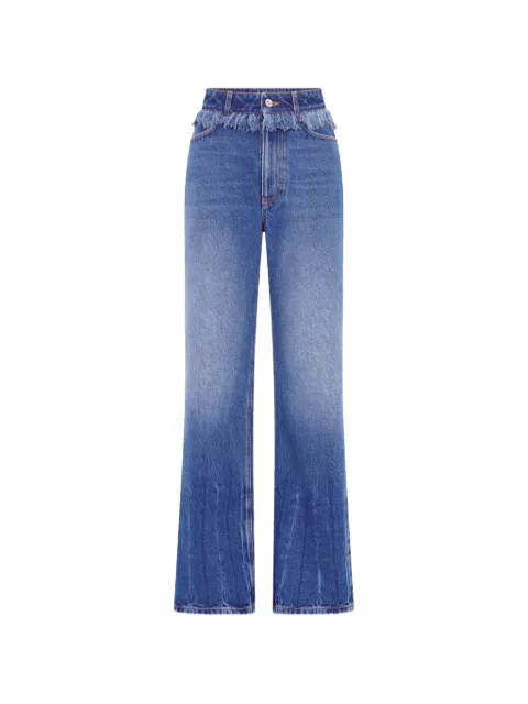 Rabanne fringe-detail jeans Blue 26ACPA245CO1164