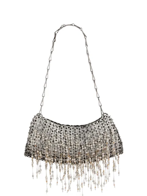 Rabanne 1969 fringed shoulder bag Silver 26ASS0572MET965
