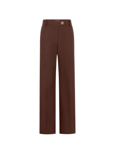 Rabanne pressed-crease trousers Brown 26ACPA105CO1179