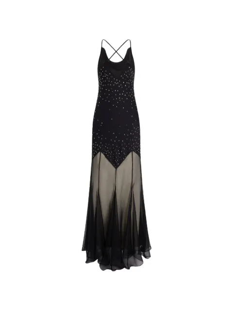 Rabanne embellished maxi dress Black 26ACRO352PO0336