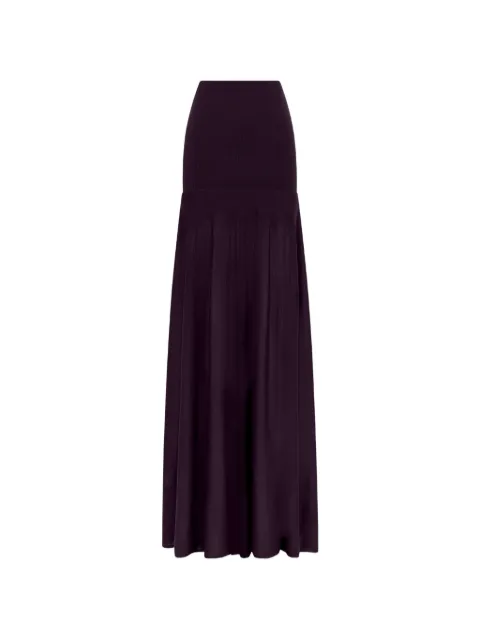 Rabanne knit maxi skirt Purple 26AMJU205ML0624