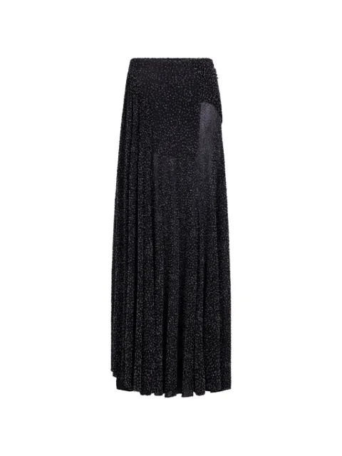 Rabanne asymmetric maxi skirt Black 26AJJU156VI0630