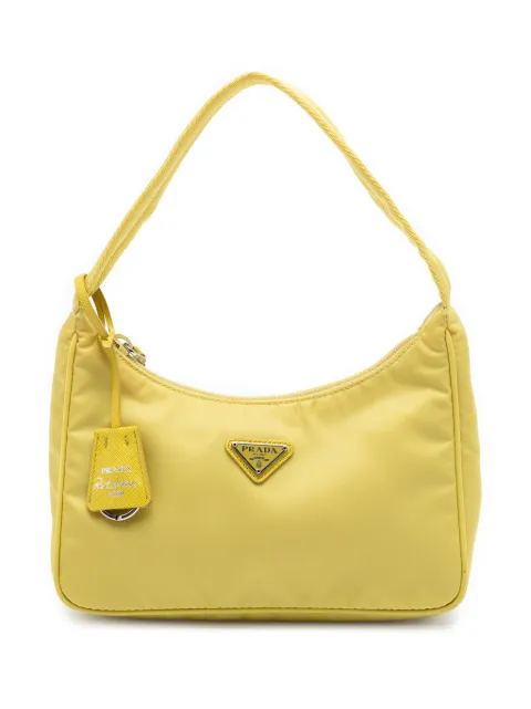 Prada Pre-Owned 2000-2013 Mini Tessuto Re Edition 2000 shoulder bag Yellow 5ZH7QUZT09Q5MQIE