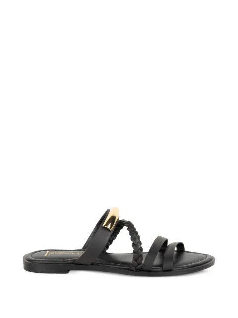 SPAZIO CORRIDONI 1 braided metal-detail sandals Black 8550NBLACK