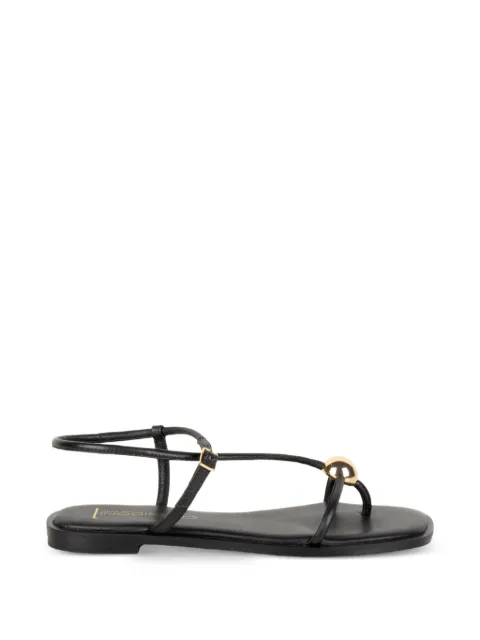 SPAZIO CORRIDONI 1 orb-embellished leather sandals Black 8605NBLACK