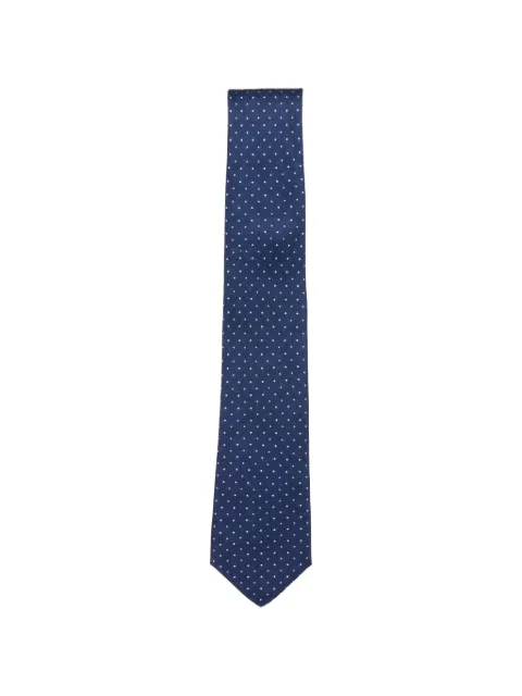 GIERRE MILANO polka-dot silk tie Blue CR0007526181307