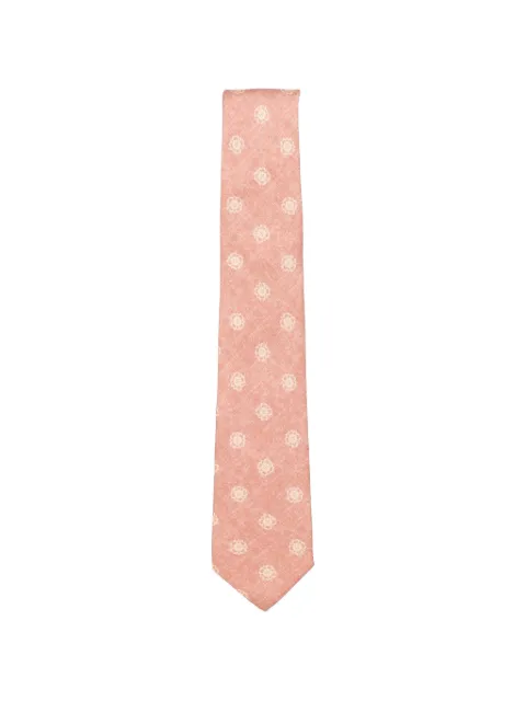 GIERRE MILANO floral-print silk tie Pink CR0007526181906