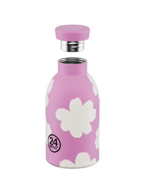 24bottles 330ml Clima flower-print bottle Pink 24002356