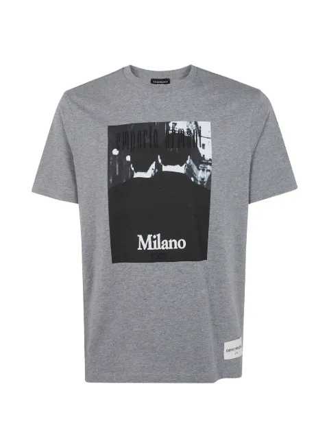 Emporio Armani Icon photo-print T-shirt Grey EM004751AF23082