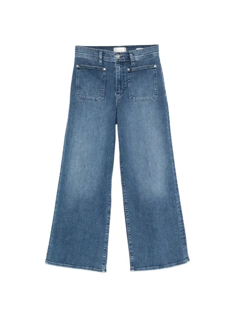 FRAME Le Slim Palazzo Crop patch-pocket jeans Blue LSPCAP814