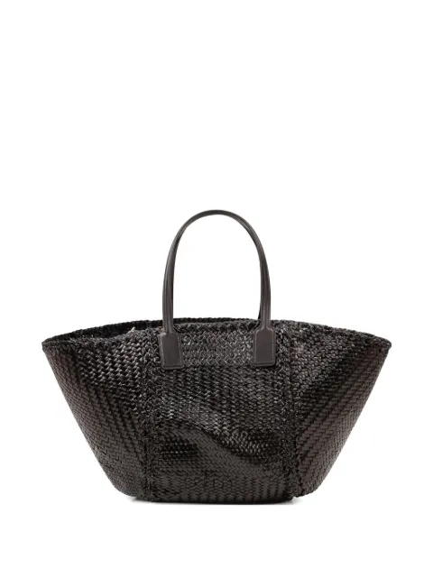 DRAGON DIFFUSION Teresa woven leather tote bag Black 8558