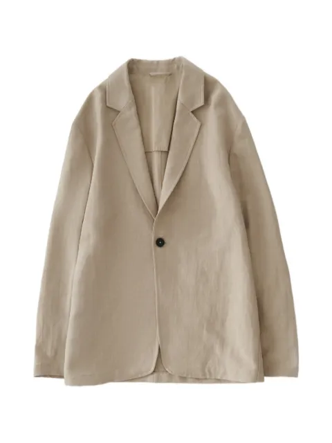 Studio Nicholson Denison blazer Neutrals DENISONSNM1539ANTIQUELINENWOOLSAND
