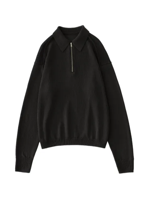 Studio Nicholson Heddy sweater Black HEDDYSNM1599USPAPERYARNBLACKGRAPE