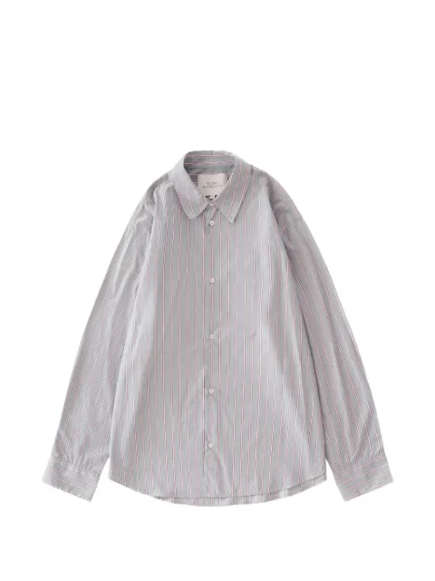 Studio Nicholson View shirt Grey VIEWSNM1126ARCHIVESTRIPEGREYBROWN