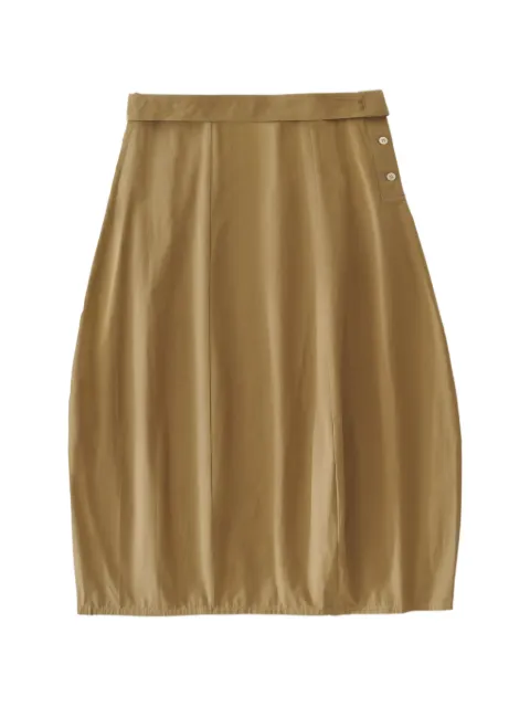Studio Nicholson Orcha midi skirt Neutrals ORCHASNW1749SANDEDCOTTONCHINO
