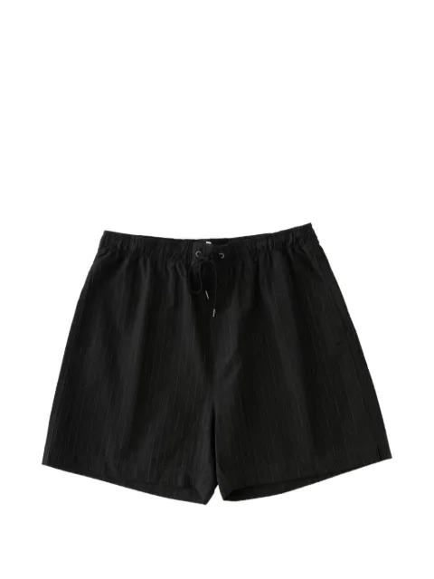 Studio Nicholson Starboard shorts Black STARBOARDSNM1369TEXTUREDWOOLCOTTONBLACK