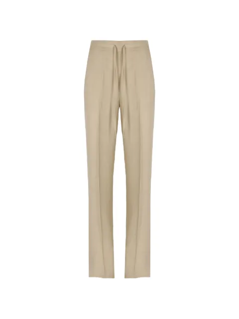 Antonelli drawstring-waist pressed-crease trousers Neutrals SELENAQ8614112