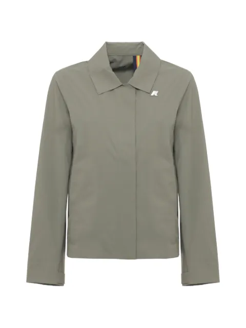 K-Way Arabel logo-patch zip-up jacket Green K61338W