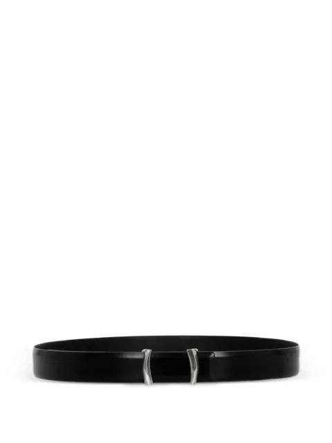 Orciani Iconic Brackets leather belt Black U08374CAFNERO